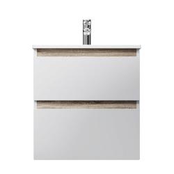 Тумба под раковину AM.PM X-Joy 60, 575x445x600 мм, подвесная, цвет белый, 2 выдвижных ящика, шкаф/шкафчик навесной, под раковину/умывальник, прямоугольная, правая/левая, универсальная