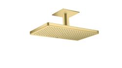 Верхний душ AXOR ShowerSolutions 460/300 1jet, с потолочным подсоединением, потолочный монтаж, прямоугольный, с 1 режимом, размер 46,6х27 см, металлический, цвет: шлифованная медь, для душа/ванной