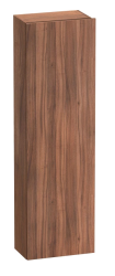 Пенал Duravit DuraStyle, 40x24x140 см, подвесной, (правый), с дверцей, с полкой, со стеклянными полками, цвет: орех/базальт, в ванную комнату