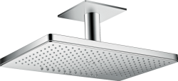 Верхний душ AXOR ShowerSolutions 460/300 2jet, с потолочным подсоединением, потолочный монтаж, прямоугольный, с 2 режимами, размер 46,6х30 см, металлический, цвет: хром, для душа/ванной