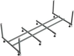 Каркас для ванны Azario Верда 180х80 см, металлический, цвет серый, прямоугольный, правый/левый правосторонний/левосторонний, универсальный для ванны