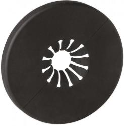 Розетка пластиковая FAR для вентиля, черная матовая для труб 10-20 мм 