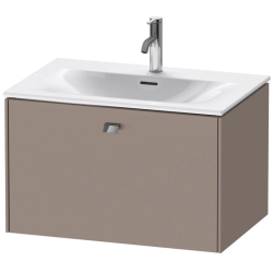 Тумба под раковину для консоли/столешницы Duravit Brioso 72х48х44,2 см, подвесная, ДСП, цвет: базальт/хром, 1 выдвижной ящик, прямоугольная, правая/левая