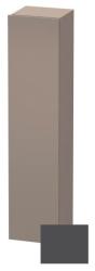 Пенал Duravit DuraStyle, 40x36x180 см, подвесной, (левый), с дверцей, с полкой, со стеклянными полками, цвет: графит/базальт, в ванную комнату