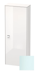 Пенал Duravit Brioso R, 52x24x133 см, подвесной, (правый), с дверцей, с полкой, со стеклянными полками, цвет: светло-голубой, в ванную комнату