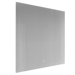 Зеркало Abber See 80х60 см, с LED/ЛЕД-подсветкой, прямоугольное, сенсорный выключатель, диммер, для ванны, навесное/подвесное/настенное