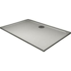 Душевой поддон Veconi Tezeo Stone, 100х80х3 см, прямоугольный/угловой, искусственный камень, низкий, белый матовый, универсальный