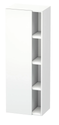 Пенал Duravit DuraStyle, 50x36x140 см, подвесной, (левый), с дверцей, с закрытыми/открытыми полками, цвет: белый матовый, в ванную комнату