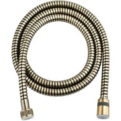 Шланг для душа Lemark, 150 см, 1/2” и 1/2”  для душа/лейки/ванны, двухзагибный, без лейки, внутренняя резьба, латунь, цвет бронза