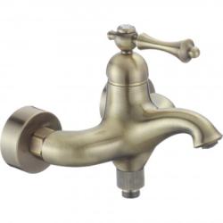 Смеситель для ванны/душа ROSE настенный однорычажный, неповоротный, длина 110 мм, латунь, цвет бронза