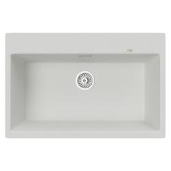 Мойка TopZero серия TopGran, 510х780 см, врезная, из гранита, прямоугольная, цвет Ice, отверстие под смеситель, слив-перелив, для кухни
