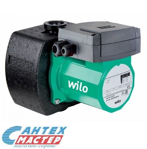 Насос циркуляционный Wilo TOP-S 30/10 EM PN6/10, L180 мм, 10 м³/ч, напор 8.0 м, 10 бар, 0,39 кВт, 220 В, фланцевый, повышающий давление, для систем отопления частных домов, квартир, горячей, холодной, чистой воды, ГВС, ХВС