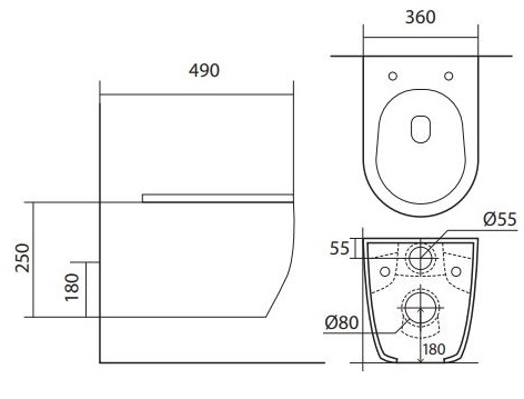 Комплект унитаза с инсталляцией Aquatek Европа (Сет) c сиденьем микролифт, с клавишей смыва (кнопкой, клавишей двойного смыва) хром, комплект крепления