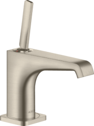 Смеситель для раковины/умывальника Axor Citterio E 90, для холодной воды, однорычажный, фиксированный излив, длина излива 13,5 см, керамический, латунь, цвет шлифованный никель, без сливного набора