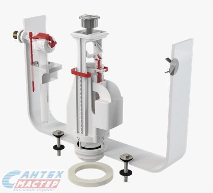 Арматура Alcaplast двойной слив боковой впуск латунь 1/2 SA08AК 1/2