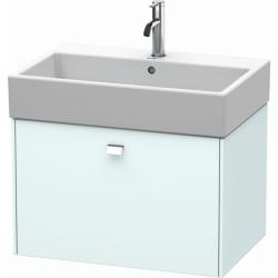 Тумба/шкафчик для консоли/столешницы Duravit Brioso под раковину 62х48х44,2 см, подвесная, ДСП, цвет: светло-голубой/хром, 1 выдвижной ящик, прямоугольная