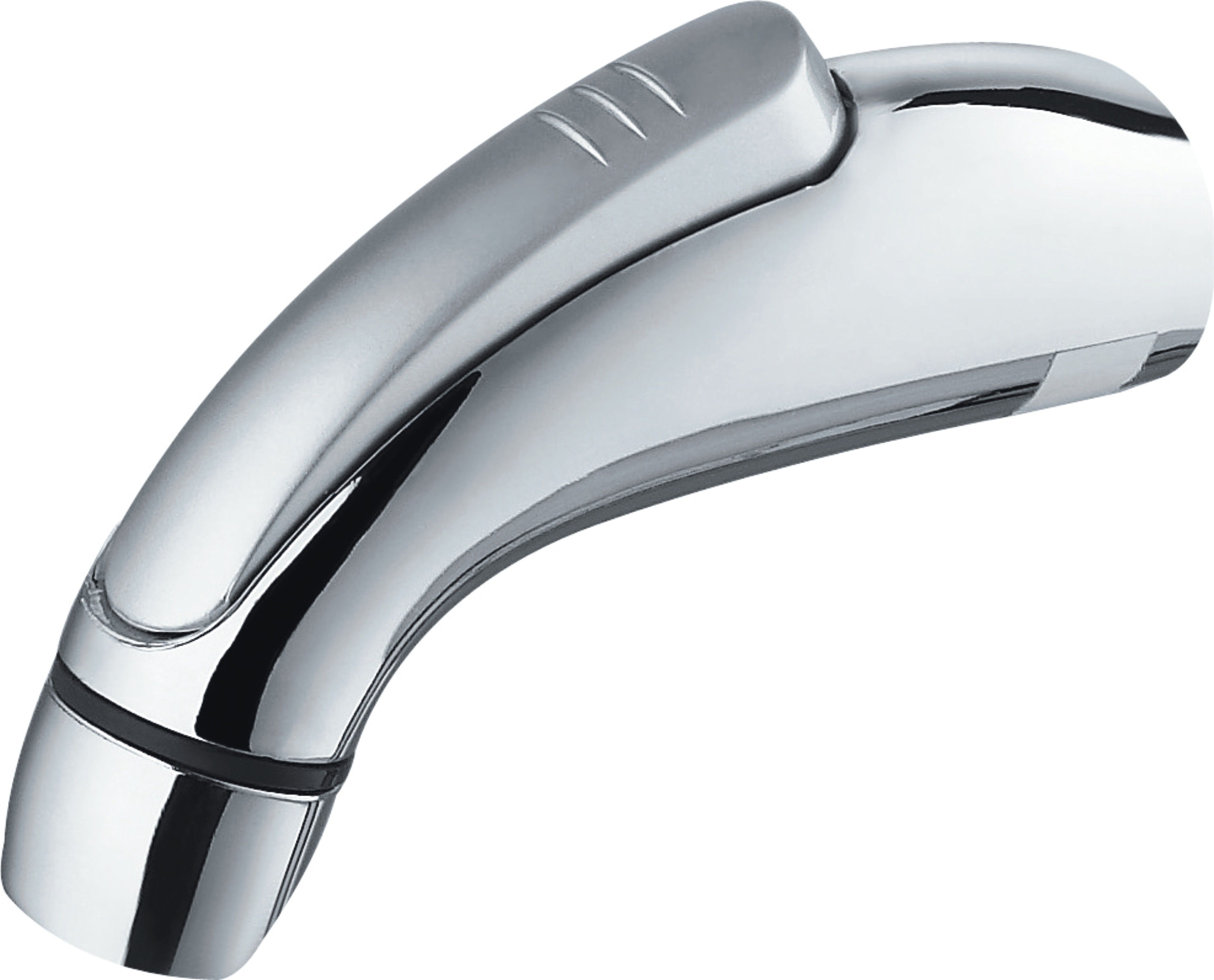 Лейка душевая гигиеническая HAIBA настенная, круглая, с 1 режимом, хромированная/пластмассовая, ручная, для душа/ванной