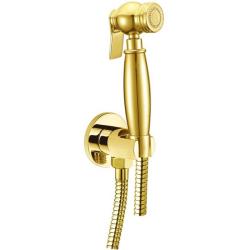 Гигиенический душ Boheme Imperiale, без смесителя, с лейкой/держателем/шлангом, для унитаза/биде, настенный, латунь, цвет золото