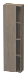 Пенал Duravit DuraStyle, 50x24x180 см, подвесной, (левый), с дверцей, с закрытыми/открытыми полками, цвет: дуб терра, в ванную комнату