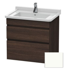 Тумба/шкафчик для консоли/столешницы Duravit DuraStyle под раковину 50х47,8х51,2 см, подвесная, ДСП, цвет: каштан темный/белый матовый, 2 выдвижных ящика, прямоугольная