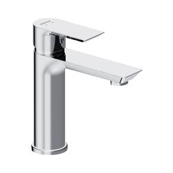 Смеситель для раковины/умывальника Damixa Apollo, однорычажный, неповоротный, керамический, длина излива 120 мм, латунь, цвет хром