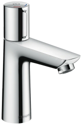 Смеситель для раковины Hansgrohe Talis Select E 110 однорычажный, фиксированный, излив короткий, длина 11,2 см, керамический, латунь, цвет хром, с донным клапаном