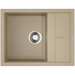 Мойка кухонная Omoikiri Sumi 65-CH, 50х65 см, врезная, из искусственного гранита (Tetogranit), прямоугольная, цвет шампань, без отверстия под смеситель, с крылом, оборачиваемая, слив-перелив, врезная в столещницу, для кухни