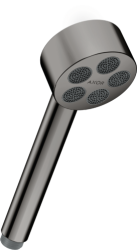 Лейка душевая Axor One EcoSmart 75 1jet, настенная, округлая, с 1 режимом, латунная, цвет полированный черный хром, ручная, для душа/ванной