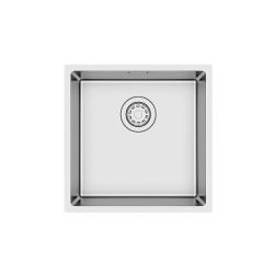 Мойка IDDIS Prime 440х440х200 мм нержавеющая сталь, квадратная, цвет сатин, без отверстия под смеситель, без крыла, слив-перелив, универсального монтажа, для кухни PRI44S0i77