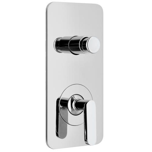 Смеситель для душа Webert Living однорычажный, скрытого монтажа, керамический, настенный, без излива/шланга/лейки, латунь хром