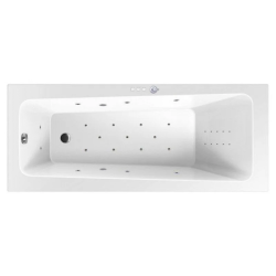 Ванна Excellent Ava ULTRA NANO, 170х70 см, акриловая, цвет- белый/хром, (с гидромассажем), с каркасом, прямоугольная, правосторонняя/левосторонняя, правая/левая, универсальная, приставная/встраиваемая