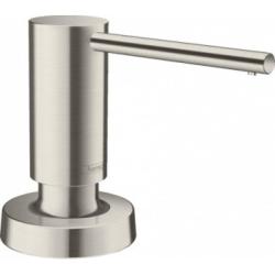 Дозатор Hansgrohe A51 для жидкого мыла, встраиваемый, латунь, цвет под сталь, емкость дозатора объемом - 500 мл, для кухонной мойки