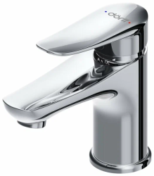 Смеситель для раковины Dorff Ultra однорычажный, излив короткий, длина 106 мм, керамический, латунь, цвет хром, без донного клапана