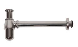 Сифон D32 мм ARROWHEAD хромированный, 1 1/4", отвод 300 мм, бутылочный, регулируемая высота 70-120 мм