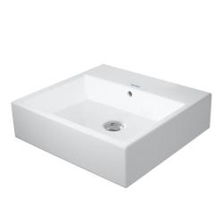 Раковина DURAVIT Vero Air, 45х35х16,5 см, подвесная, прямоугольная, санфарфор, цвет белый, с без отверстия под смеситель, слив/перелив