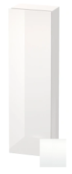 Пенал Duravit DuraStyle, 40x24x140 см, подвесной, (левый), с дверцей, с полкой, со стеклянными полками, цвет: белый глянец/белый матовый, в ванную комнату
