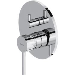 Смеситель для душа Damixa Scandinavian Pure, встраиваемый, однорычажный, керамический, без излива, латунь, комплект, цвет хром, для душа