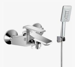 Смеситель для ванны/душа VIEIR, настенный, однорычажный, неповоротный, керамический, длина излива 150 мм, латунь, цвет хром