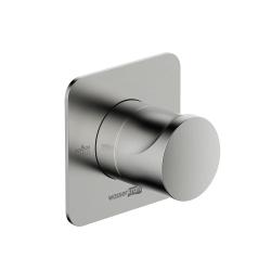 Переключатель потоков WasserKRAFT Spree, на 2 выхода, для душа, встраиваемый (скрытый) монтаж, латунь, цвет: никель