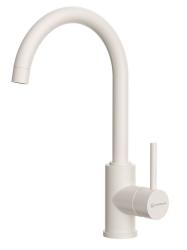 Смеситель для кухни/мойки Omoikiri Shinagawa-P-PA, однорычажный, поворотный, керамический, длина излива 183 мм, латунь, цвет пастила