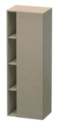 Пенал Duravit DuraStyle, 50x36x140 см, подвесной, (правый), с дверцей, с закрытыми/открытыми полками, цвет: лен, в ванную комнату