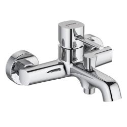 Смеситель для ванны/душа Damixa Sirius однорычажный, настенный, излив короткий, без шланга/лейки, латунь, цвет хром