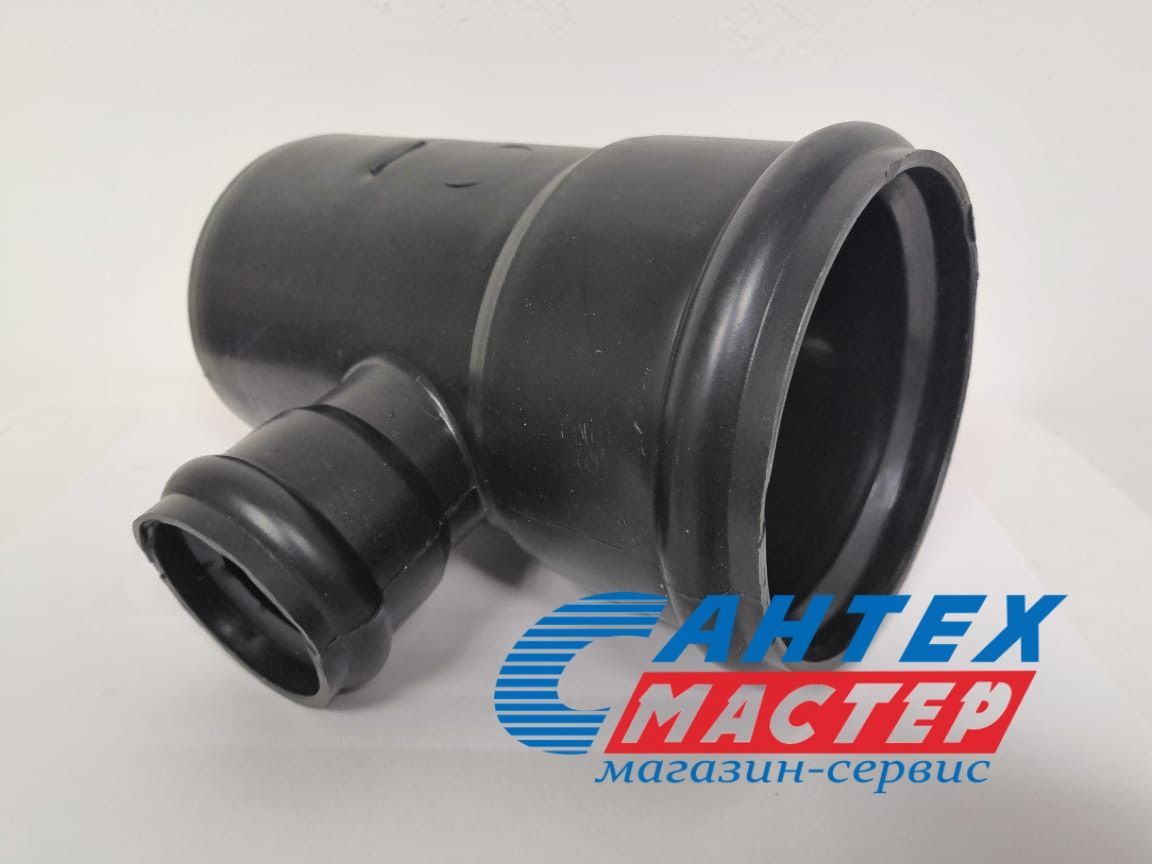 Тройник канализационный 110 х 50 мм х 90° Советская ПНД (черная ...