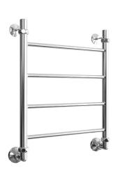 Полотенцесушитель Двин J 60/50, водяной (1"-1/2" К1  Полированный), универсальное подключение, нержавеющая сталь, настенный, форма лесенка, цвет хром, к отоплению и ГВС, для отопления, обогрева в ванной