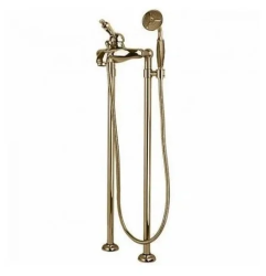 Смеситель для ванны/душа Cezares Elite, напольный, однорычажный, неповоротный, длина 45 мм, керамический, латунь, цвет бронза