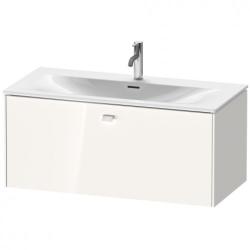 Тумба под раковину Duravit Brioso, 102х47,9х44,4 см, подвесная, 1 выдвижной ящик, ДСП, цвет: белый глянец, шкафчик навесной, механизм доводчика, прямоугольная, правая/левая, в ванную комнату