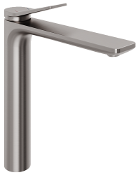 Смеситель для раковины/умывальника Abelsberg Intensa однорычажный, высокий, неповоротный/фиксированный, излив длина 189 мм высота 246 мм латунь, цвет титан