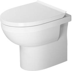 Унитаз Duravit DuraStyle Basic 37х48х40 см, напольный, приставной, цвет белый, санфарфор, овальный, горизонтальный (прямой) выпуск, под скрытый бачок, безободковый, с сиденьем микролифт, для туалета/ванной комнаты