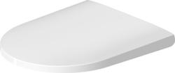 Cиденье для унитаза DURAVIT D-Neo 37,6x44,1x4,3 см, дюропласт, цвет: белый, петли нержавеющая сталь, с крышкой, съемное, без микролифта, овальное