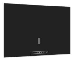 Кнопка смыва KK-POL Vitrum Grande Automatic прямоугольная, цвет черный глянец, стекло, электронная, 230V, с инфракрасным датчиком, для сливного бачка, инсталляции унитаза, двойная, размер 245х175х14 мм